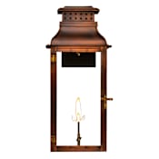 The CopperSmith Palmetto Street 23-1/2" Tall Copper Natural Gas Outdoor Wall Sconce Antique Copper