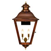 The CopperSmith State Street 2 Light 20" Tall Copper Electric Outdoor Wall Sconce Antique Copper