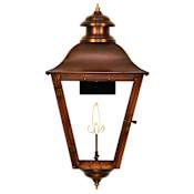 The CopperSmith State Street 32-1/2" Tall Copper Natural Gas Outdoor Wall Sconce Antique Copper