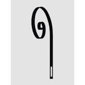 The CopperSmith Decorative Aluminum Top Scroll Accessory Matte Black