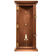 The CopperSmith Viera 28" Tall Copper Natural Gas Outdoor Wall Sconce Antique Copper