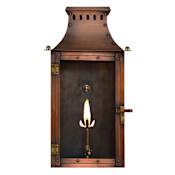 The CopperSmith Yorktown 19" Tall Copper Natural Gas Outdoor Wall Sconce Antique Copper
