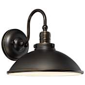 The Great Outdoors Baytree Lane 11" Wide LED Dark Sky Outdoor Wall Sconce Oil Rubbed Bronze with Gold Highlights