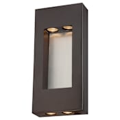 The Great Outdoors Geox 4 Light 17" Tall ADA Outdoor Wall Sconce Dorian Bronze