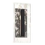 The Great Outdoors Temecula 18" Tall ADA LED Outdoor Wall Sconce with Rock Crystalite Crystal Shade Sand Coal