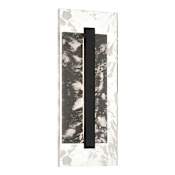 The Great Outdoors Temecula 24" Tall ADA LED Outdoor Wall Sconce with Rock Crystalite Crystal Shade Sand Coal