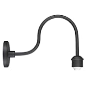 The Great Outdoors Reflective Lighting 12" Tall Outdoor Wall Sconce Black