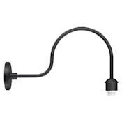The Great Outdoors Reflective Lighting 14" Tall Outdoor Wall Sconce Black