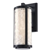The Great Outdoors Salt Creek 20" Tall LED Outdoor Wall Sconce with Quartz Inserts and Cylindrical Acrylic Shade Coal