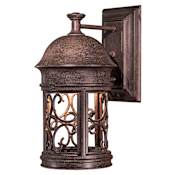The Great Outdoors Sage Ridge 1 Light 13" Tall Dark Sky Outdoor Wall Sconce Vintage Rust
