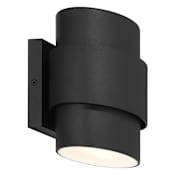 The Great Outdoors Ladner Lane 7" Tall LED Outdoor Wall Sconce Sand Coal