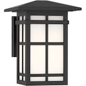 The Great Outdoors Grydton 10" Tall Outdoor Wall Sconce Dark Matte Black
