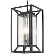 The Great Outdoors Harbor View 4 Light 12" Wide Outdoor Ever-Pro Pendant with Clear Seedy Glass Sand Coal