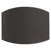 The Great Outdoors Danorum 6" Tall LED ADA Outdoor Wall Sconce with Metal Shade Black