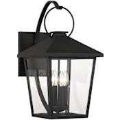 The Great Outdoors Parkside 4 Light 22" Tall Outdoor Wall Sconce Sand Coal Black