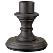 The Great Outdoors 8" Wide x 9" Tall Pier Mount Black