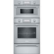 Thermador Professional Series 30 Inch Wide 6.1 Cu. Ft. Double Electric Oven with 1.6 Cu. Ft. Triple Speed Oven Stainless Steel