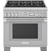 Thermador Pro Grand® 36 Inch Wide 5.7 Cu. Ft. Free Standing Dual Fuel Range with 6 Burners Stainless Steel