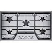 Thermador Masterpiece® 36 Inch Wide 5 Burner Gas Cooktop with Star® Burners Stainless Steel