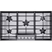 Thermador Masterpiece® 36 Inch Wide 5 Burner Gas Cooktop with Pedestal Star® Burners Stainless Steel