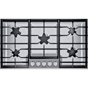 Thermador Masterpiece® 36 Inch Wide 5 Burner Gas Cooktop with Pedestal Star® Burners and ExtraLow® Select Burner Stainless Steel