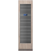 Thermador Freedom 24 Inch Wide 110 Bottle Capacity Panel Ready Built-In Wine Cooler Panel Ready