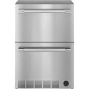 Thermador Professional 24 Inch Wide 4.3 Cu. Ft. Energy Star Certified Refrigerator Drawer with Freezer and SoftClose® Stainless Steel
