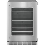 Thermador Masterpiece® 24 Inch Wide 5.2 Cu. Ft. Energy Star Certified Compact Freezerless Refrigerator with Right Hinge and SoftClose® Door Stainless Steel