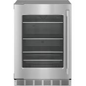 Thermador Professional 24 Inch Wide 5.2 Cu. Ft. Energy Star Certified Compact Freezerless Refrigerator with Left Hinge and SoftClose® Door Stainless Steel