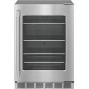 Thermador Professional 24 Inch Wide 5.2 Cu. Ft. Energy Star Certified Compact Freezerless Refrigerator with SoftClose® Stainless Steel