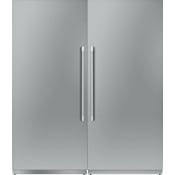 Thermador 36 Inch Wide Reversible Hinge Column Refrigerator and 36 Inch Wide Reversible Hinge Column Freezer with Cool Air Flow Technology Panel Ready