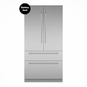Thermador Freedom 42 Inch Wide 23.1 Cu. Ft. Energy Star Certified French Door Refrigerator with Soft Close Drawers and Doors Stainless Steel