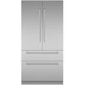 Thermador Freedom 42 Inch Wide 23.1 Cu. Ft. Energy Star Certified French Door Refrigerator Stainless Steel