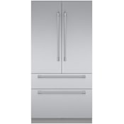 Thermador Freedom 42 Inch Wide 23.1 Cu. Ft. Energy Star Certified French Door Refrigerator with Professional Handles Stainless Steel