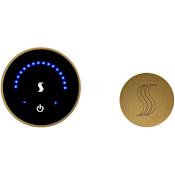 ThermaSol MicroTouch Steam Shower Kit - Includes Control Panel and Steam Head Antique Brass