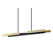 Thesis Grazia 2 Light 48" Wide LED Linear Chandelier Matte Black