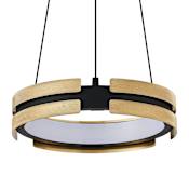 Thesis Grazia 15" Wide LED Convertible Pendant Matte Black