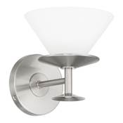 Thesis Tremolo 1 Light 7" Wide Vanity Light with Etched Opal Glass Brushed Nickel
