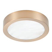Thesis Argyle 8" Wide 5CCT LED Flush Mount Ceiling Fixture Champagne Gold