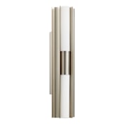 Thesis Colton 2 Light 24" Wide 5CCT LED Vanity Light with Etched Opal Glass Shade Brushed Nickel
