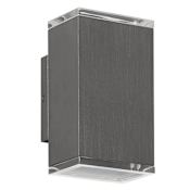 Thesis Jasper 2 Light 8" Tall LED Outdoor Wall Sconce Graphite