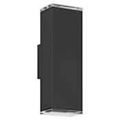 Thesis Jasper 2 Light 14" Tall LED Outdoor Wall Sconce Textured Black