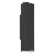 Thesis Jasper 2 Light 20" Tall LED Outdoor Wall Sconce Textured Black
