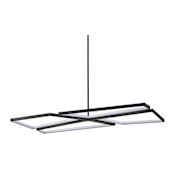 Thesis Alfie 4 Light 40" Wide 3CCT LED Chandelier Textured Black
