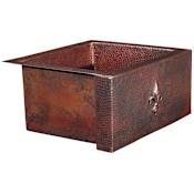 Thompson Traders Legacy 17" Single Basin Copper Kitchen Sink for Undermount Installations Black Copper