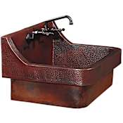 Thompson Traders Legacy 30" Single Basin Copper Kitchen Sink for Drop-In Installations Black Copper