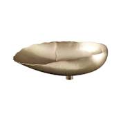 Thompson Traders Legacy Collection 19" Copper Vessel Mounted or Partial Drop-In Bathroom Sink Antique Satin Gold