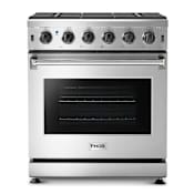 Thor Kitchen 30 Inch Wide 4.5 Cu. Ft. Capacity Freestanding Gas Range with 9,000 BTU Oval Burner Stainless Steel