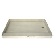 Tile Redi Redi Base 32" x 60" Rectangular Shower Base with Single Threshold and Right Drain Polished Chrome