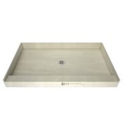 Tile Redi Redi Base 34" x 48" Rectangular Shower Base with Single Threshold and Center Drain Polished Chrome